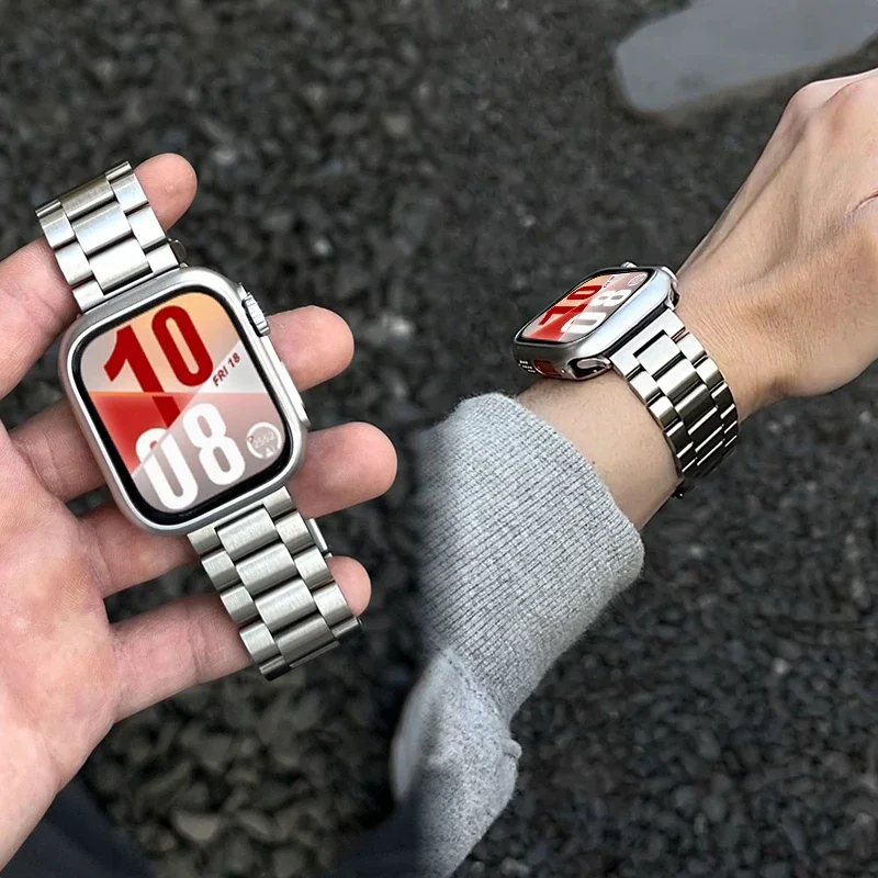Premium Stainless Steel Watch Band - Elegant Metal Bracelet Strap
