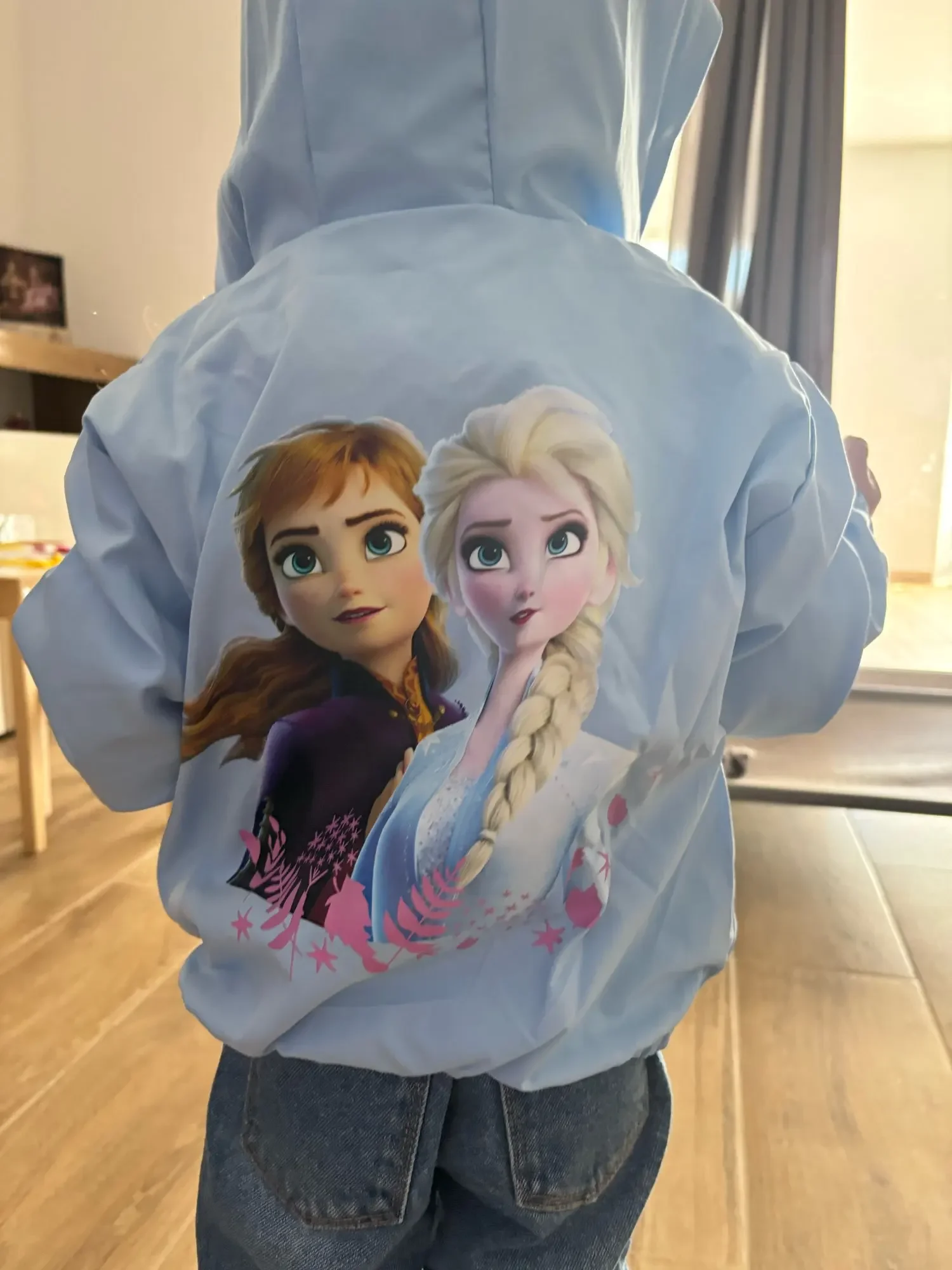 Kids Jackets Kids Coats Disney Girls Cartoon Mickey Mouse Jacket Frozen Elsa Princess Coats Spring Autumn Kids Hooded Jackets Casual Sports Outerwear