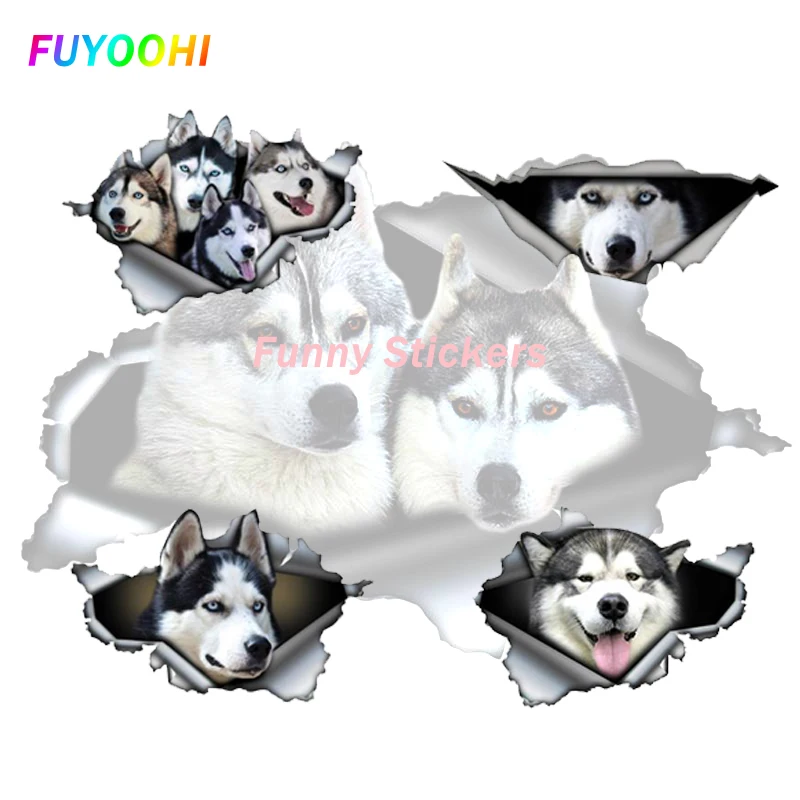 Autoaufkleber Siberian Husky Vinyl Hund Lustige Aufkleber Styling