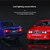 1:24 1988 BMW M3 E30 Alloy Sports Car Model Diecasts Metal Classic Car Model High Simulation Sound and Light Childrens Toys Gift 4
