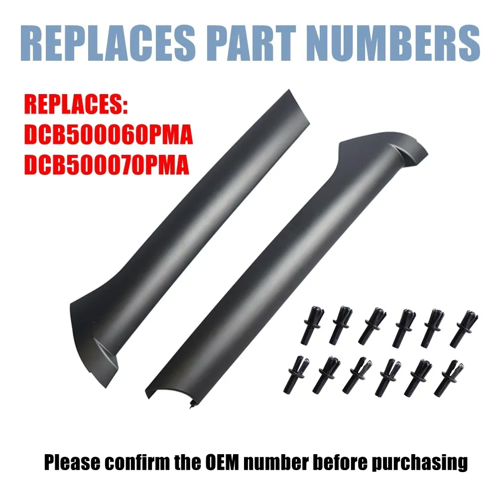 Car Accessories 1Pair Right&Left Side Front Windshield Outer Trim Pillar Molding Land Rover Discovery 2 1999-2004 DCB500060PMA DCB500070PMA