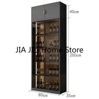 Wooden Display Wine Cabinets Kitchen Storage Living Room Wall Wine Cabinets Racks Liquor Mueble Licorera Bar Furniture QF50JG 5