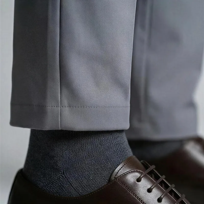 Customizable Male Pants Stretch Smart Casual Men's Trousers Office Quick Dry Suit Pants Straight Pants Street Dance