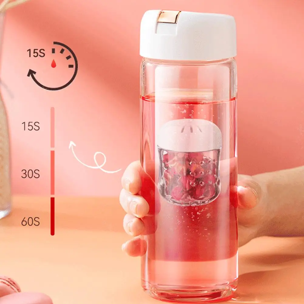 

Чайная чашка, изолированная стеклянная бутылка высокого качества из боросиликатного стекла, водостойкий разделитель Cannonball, чашка для чая, термостойкая вода O3X0