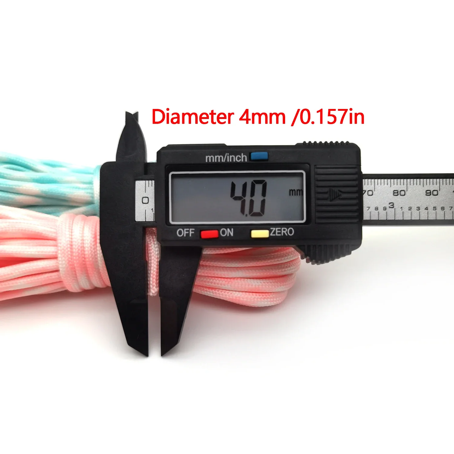 4mm Luminous 7-Core Paracord 5m/10m/20m Outdoor Camping Equipment Outdoor Emergency Rope Braided Bracelet Tent paracord rope