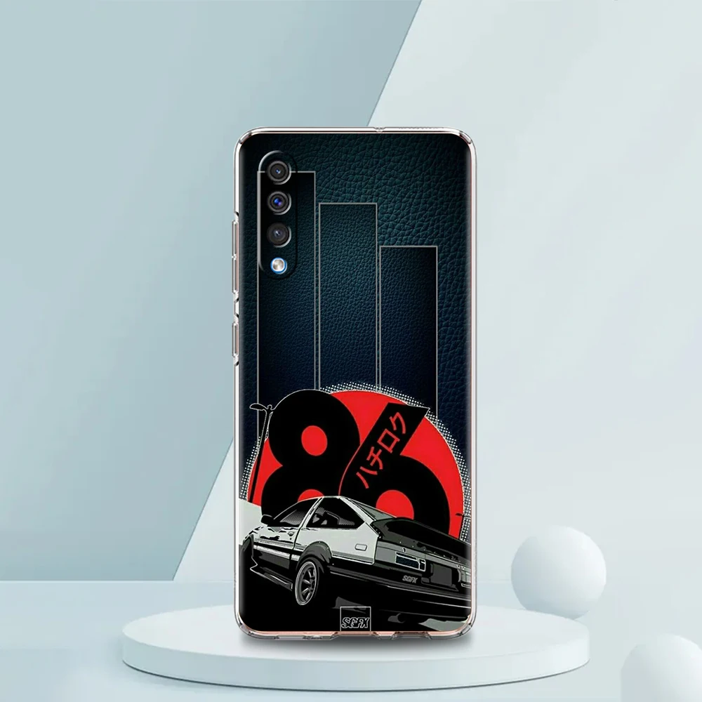 Luxurious Transparent Anime Initial D AE86 Phone Case – Premium Silicone Shell