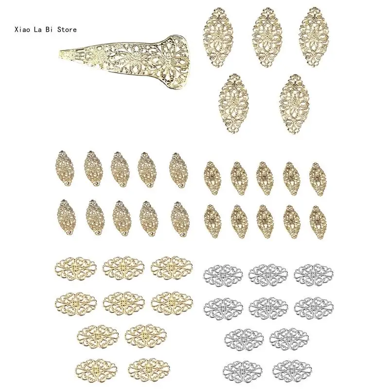 

Exquisite Chinese Style Queen Material Floral Pattern Multiple Type Metal Accessories Perfect for DIY XXFD