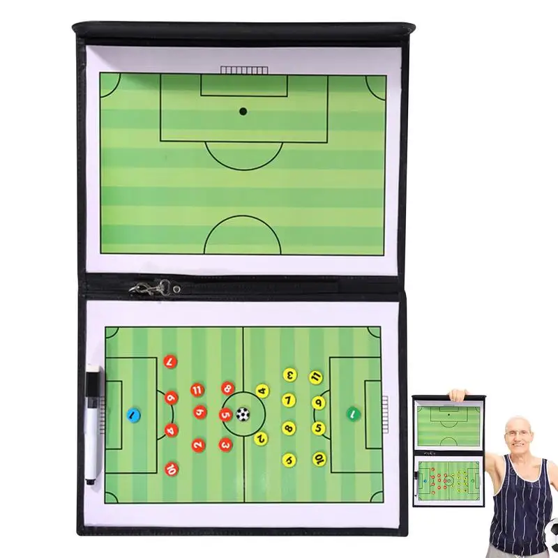 

Dry Erase Coaching Board Magnetic Dry Erase Clipboard For Basketball Referee Study Accessory Erasable Double-Sided Clipboard