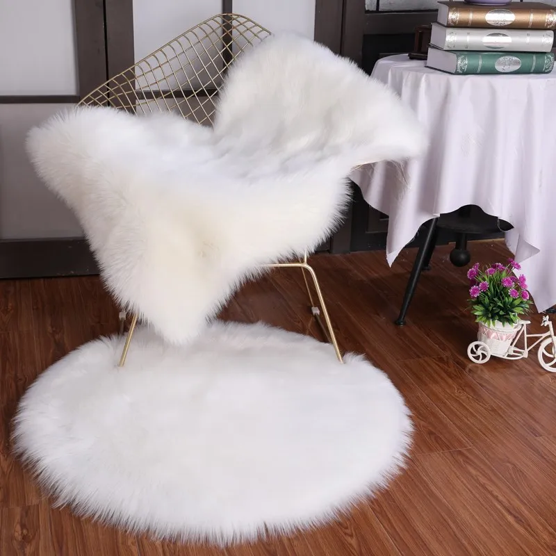

6400 Bedroom Carpet For Children's Room Cute Girls Floor Soft Mat Living Room Decoration White Fluffy Large Kids Bedside Rugs