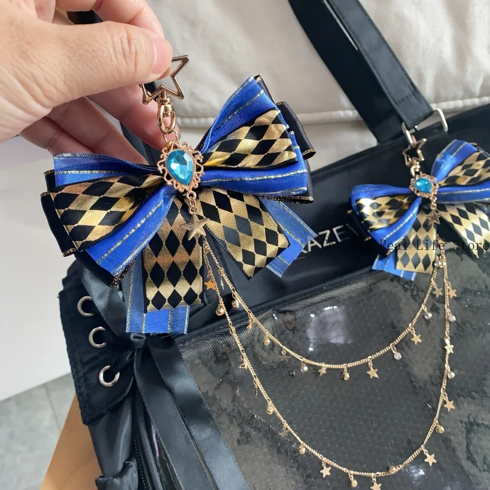 Italife 40 Cm Gold Chain with Bow Ita Bag Accessories Set Women Anime Display Itabag Charm Decoration Stars Chain for Girls H371