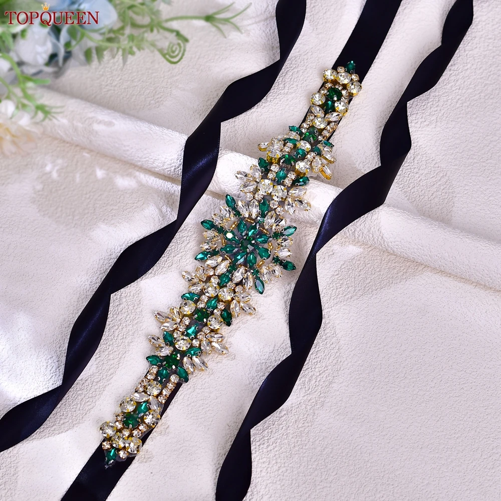 TOPQUEEN Bridal Wedding Belt for Party Evening Dress