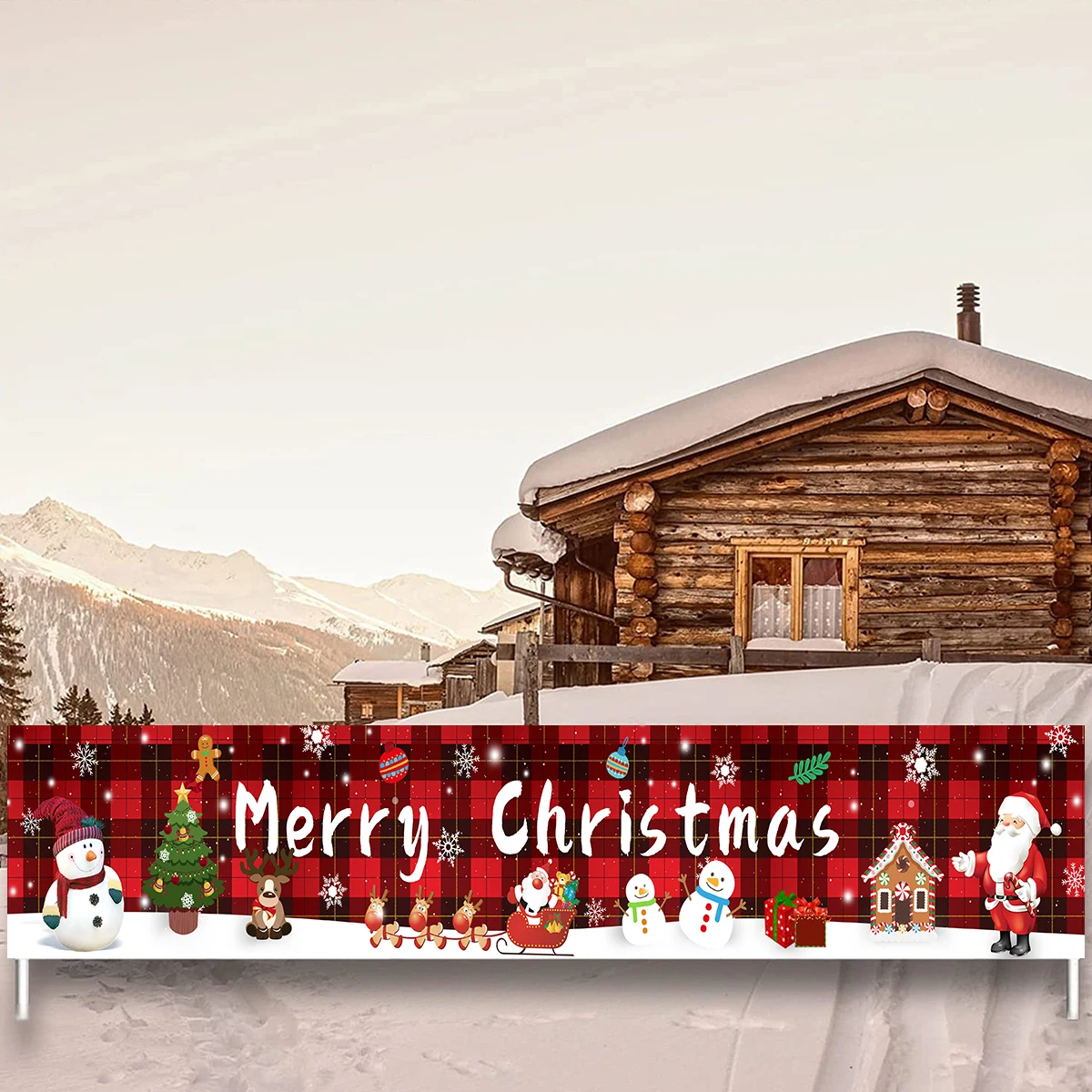 Christmas Outdoor Banner Flag Merry Christmas Decorations For Home 2022 Cristmas Xmas Navidad Noel Natal Happy New Year 2023