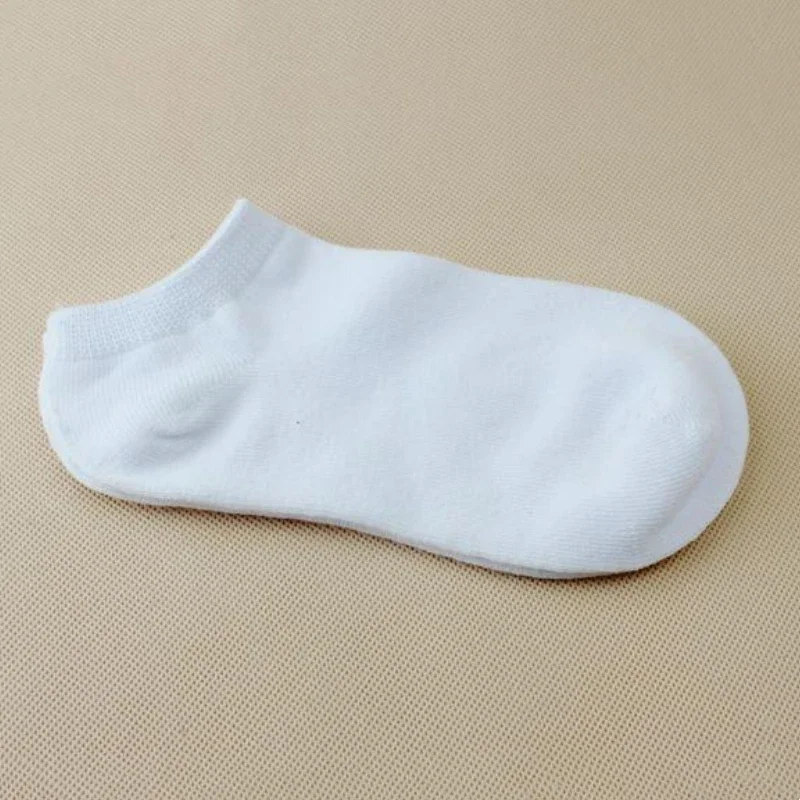 어린이 로우 컷 양말, 소년 소녀 흰색 발목 양말, 부드러운 , 편안한 보트 양말, 어린이 학교 스포츠 의류, 5 쌍