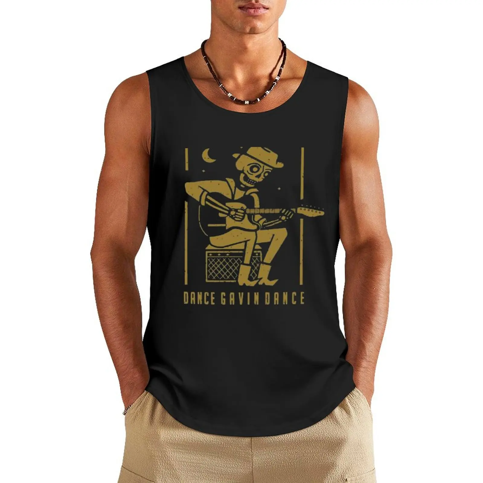 

Dance Gavin Dance Graphic Design Tank Top Men's summer vest male top tops training weight vest