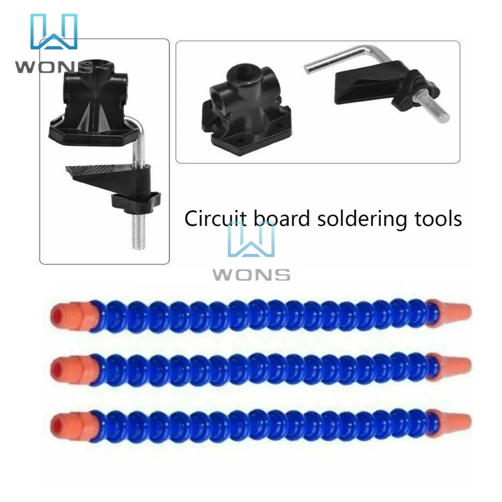 Table Clamp Soldering Station LED Glasses Magnifier Lamp DIY Soldering Third Hand Flexible Arms Welding Stand Repair Holder Tool soldering station soldering tool soldering helping hands welding tool