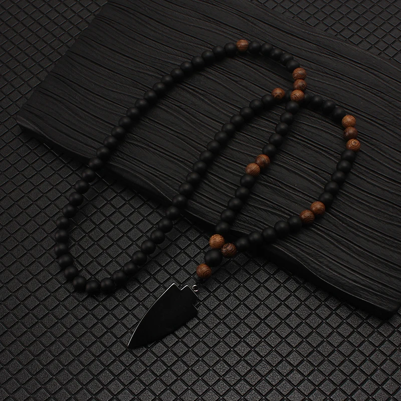 חרוזים שחורים בקוטר 8 מ''מ