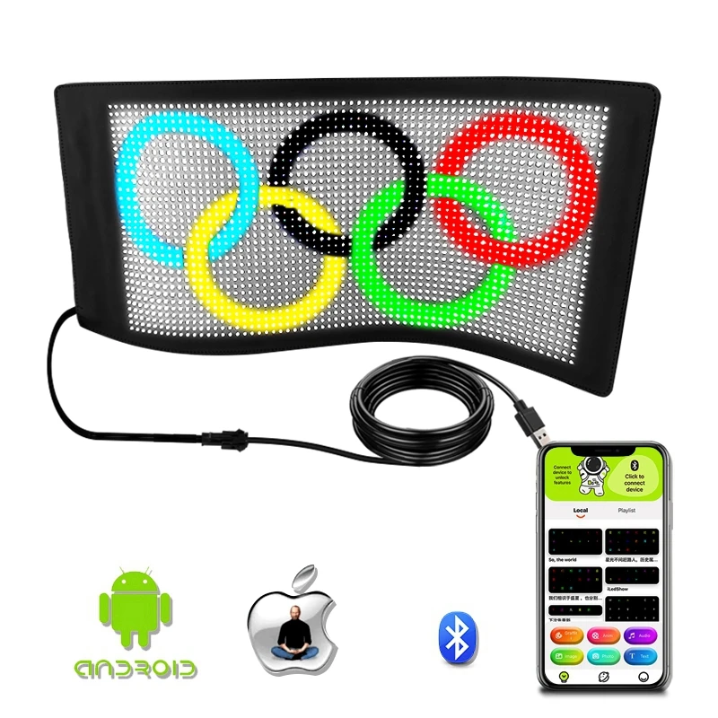 LEDScreenSignBluetoothScrollingMessagedisplayBoardAppControl