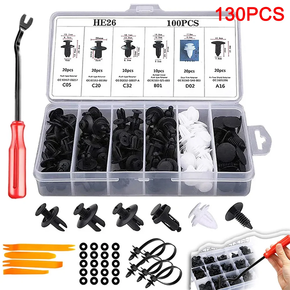 130Pcs Clips Kit