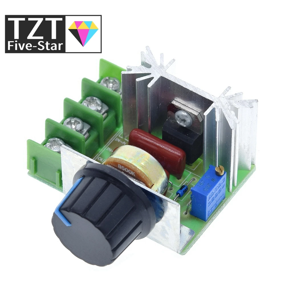 AC 220V 2000W SCR Voltage Regulator Dimming Dimmers Motor Speed