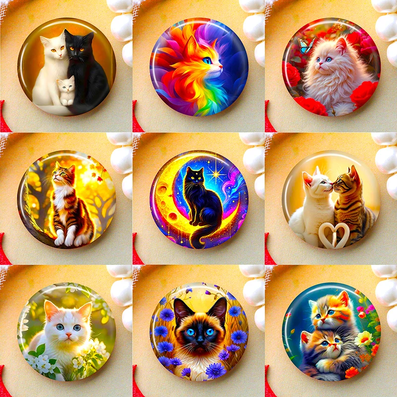 Handmade 8-50mm Glass Cabochon Set for DIY Jewelry and Pendent Crafting