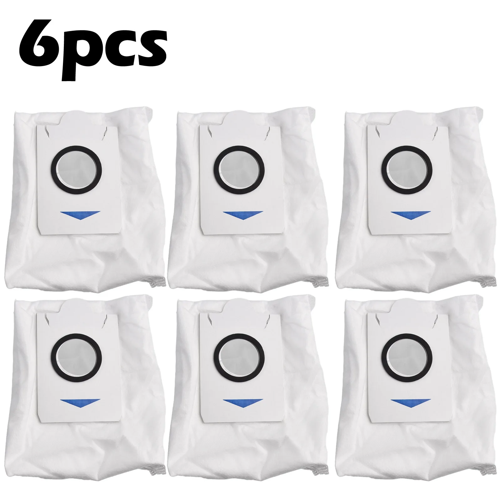 6Pcs/set Dust Bags  For DDB030025 X2 Omni Robot Vacuum Cleaner Replacement Parts Household Cleaning Tools Accessories 4 pcs mop cloths for ecovacs for deebot x1 turbo omni vacuum cleaner household cleaning sweeping robot replacement spare parts