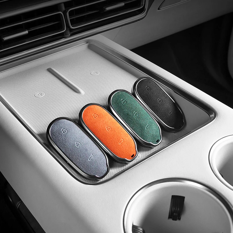 

Автомобильная замшевая Пряжка для ключей из алюминиевого сплава, брелок для ключей для ведущих, идеально подходит для LiXiang L7 L8 L9 2022 2023, аксессуары для интерьера