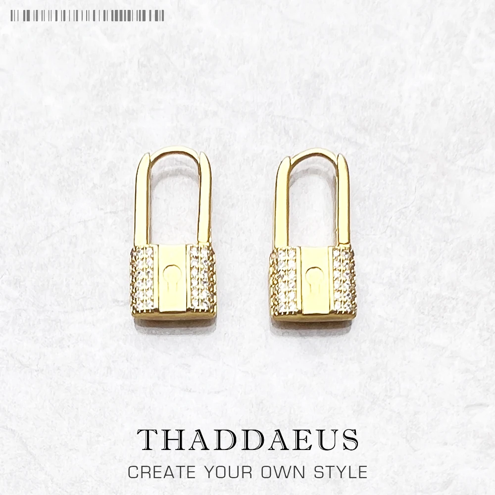 힌지 후프 러브 락 귀걸이, 유럽 스타일 글램핑 패션 쥬얼리, 여성을 위한 좋은 보석, 925 스털링 실버의 새로운 로맨틱 선물  Best5