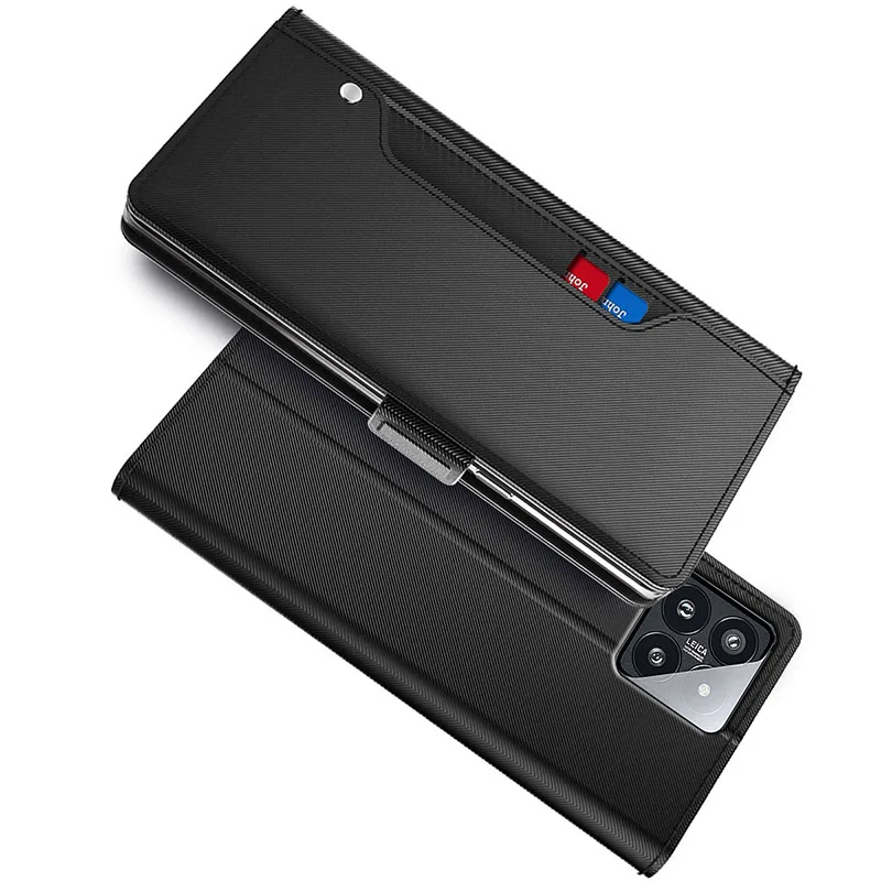 

Чехол для телефона Xiaomi Mi 14 13T Pro, модный кожаный зеркальный чехол с несколькими слотами для карт и магнитной кнопкой, мягкий держатель из ТПУ