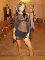 Woman Clothes See-through Chiffon Blouses Sexy Fashion Solid Cover-ups Ladies Elegant Night Club Tops White Black Streetwear - Image 3