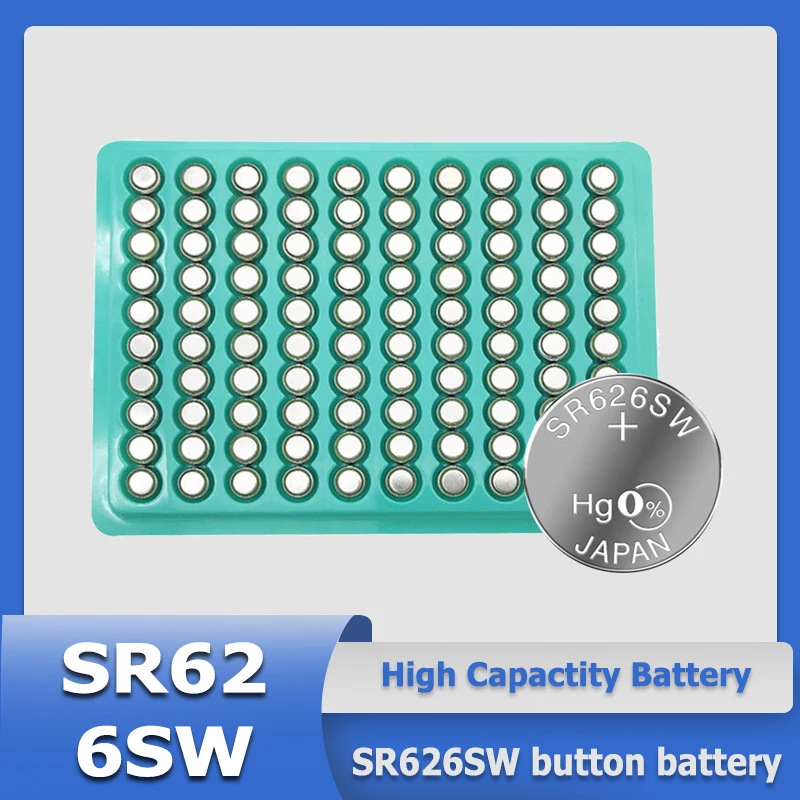 

2023 New High Quality AG4 377A LR626 SR626SW Battery Button For Watch Electronic Clock Movement Gifts