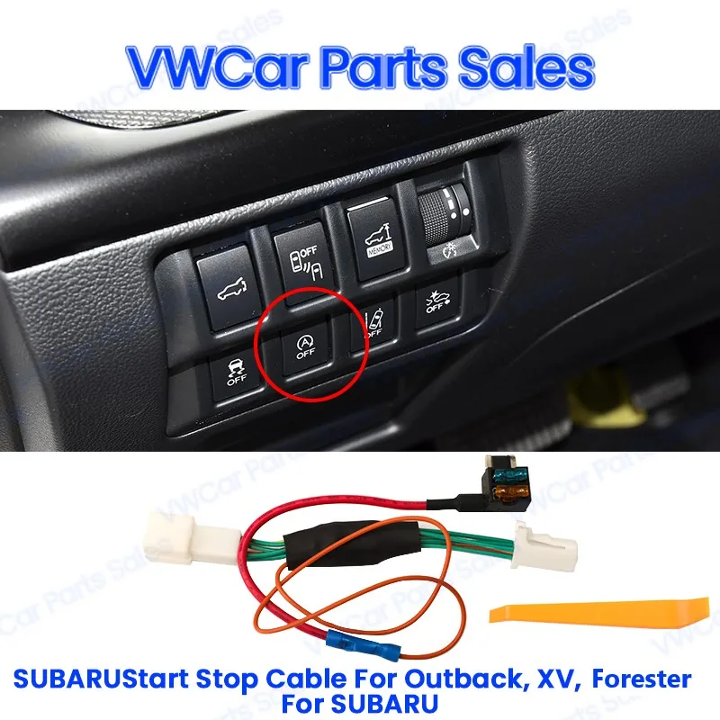 

For Subaru Outback XV Forester Car Automatic Stop Start Engine System Off Device Control Sensor Plug Stop Canceller Cable