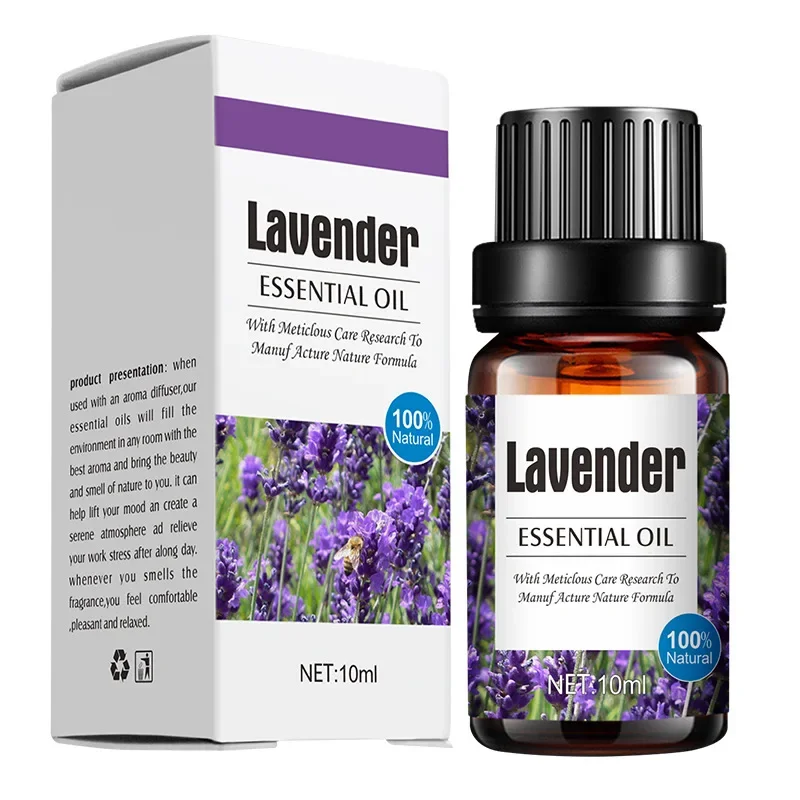 10ml Lavender Plant Lemon Essential Oil Humidifier Using Water-soluble Aromatherapy