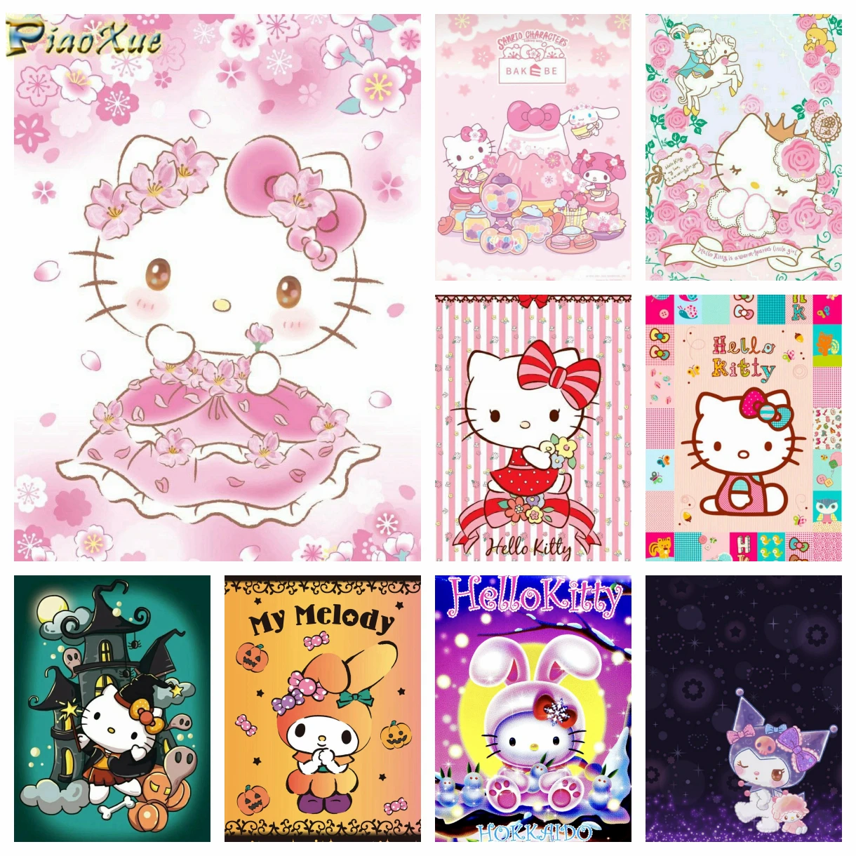 サンリオダイヤモンド塗装ハローキティマイメロディ新フルダイヤモンド