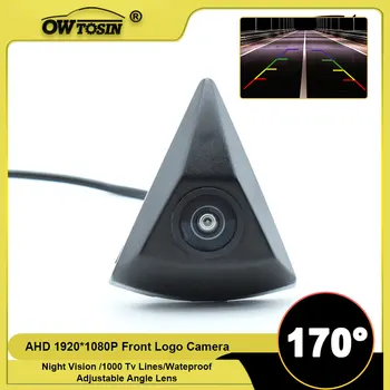 Per VW Golf MK4 MK5 MK6 MK7 Passat B6 CC Polo 6R T4 T5 Tiguan Caddy Telecamera per veicoli 170 ° Telecamera per auto con logo frontale AHD 1920 * 1080P