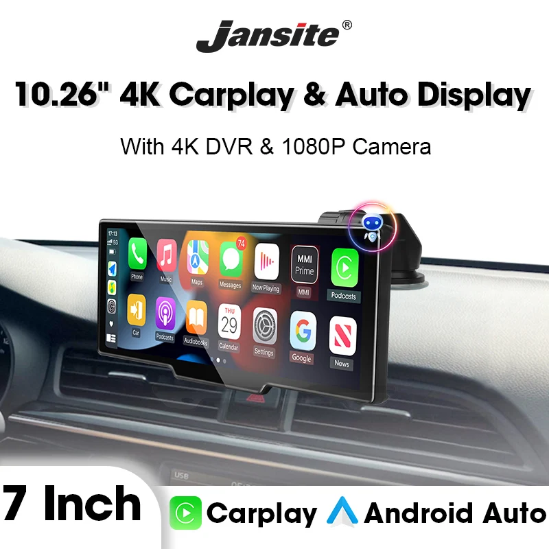 jansite-1026-4k-dash-cam-rearview-mirror-camera-wifi-wireless-carplay-android-auto-dual-lens-car-dvr-video-recorder-gps-aux