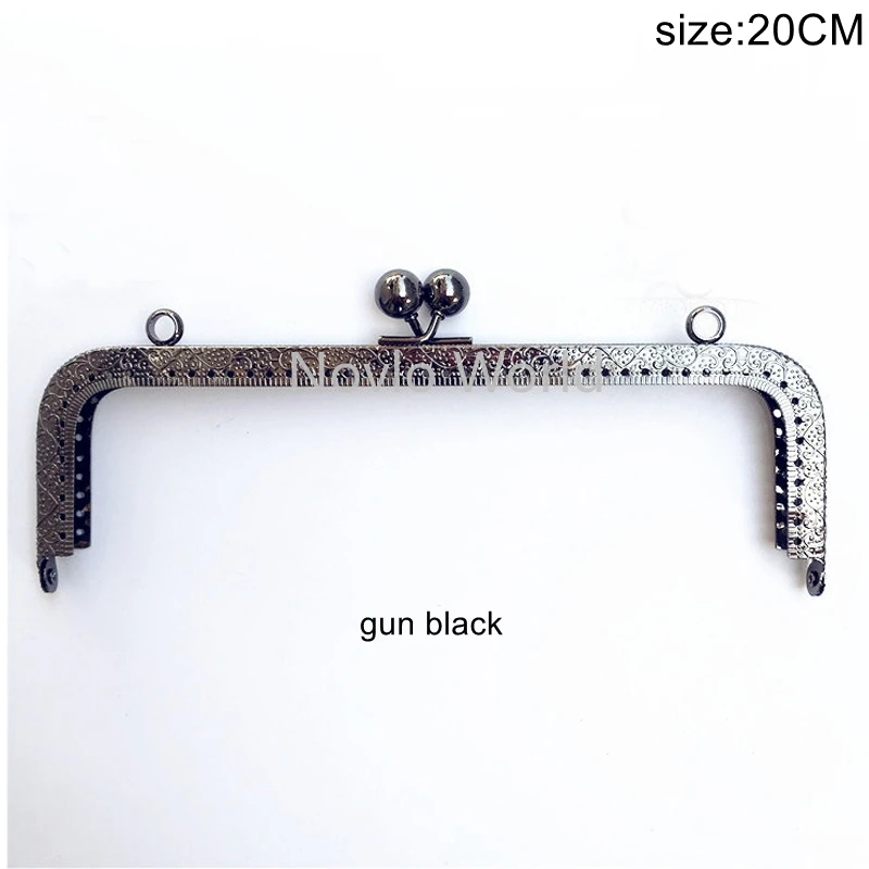 10pcs 20cm  5 colors  Metal Frame For Bag  Handbag Frame Purse Making Kiss Clasp Lock Accessories For Bags Hardware