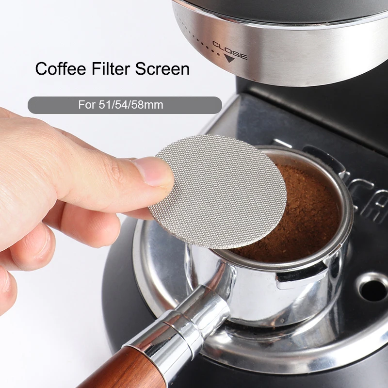 51/54/58mm Reusable Coffee Filter Screen Heat Resistant Mesh