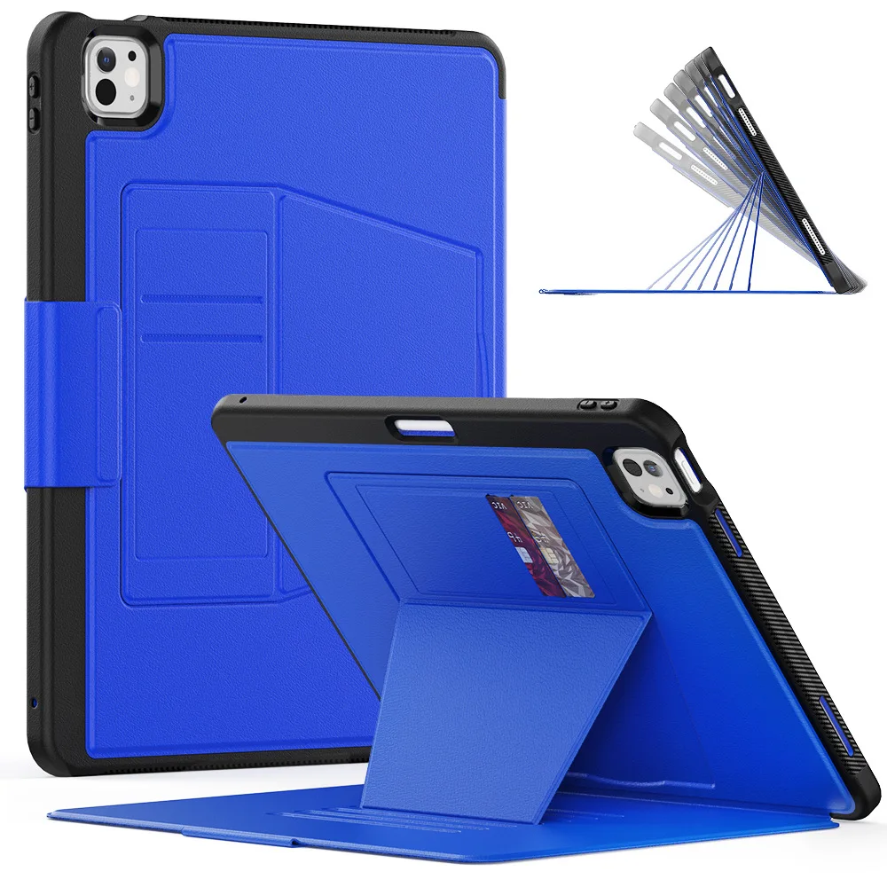 Shockproof Rugged Tablet Case with Multi-Angle Kickstand and PU Leather Finish