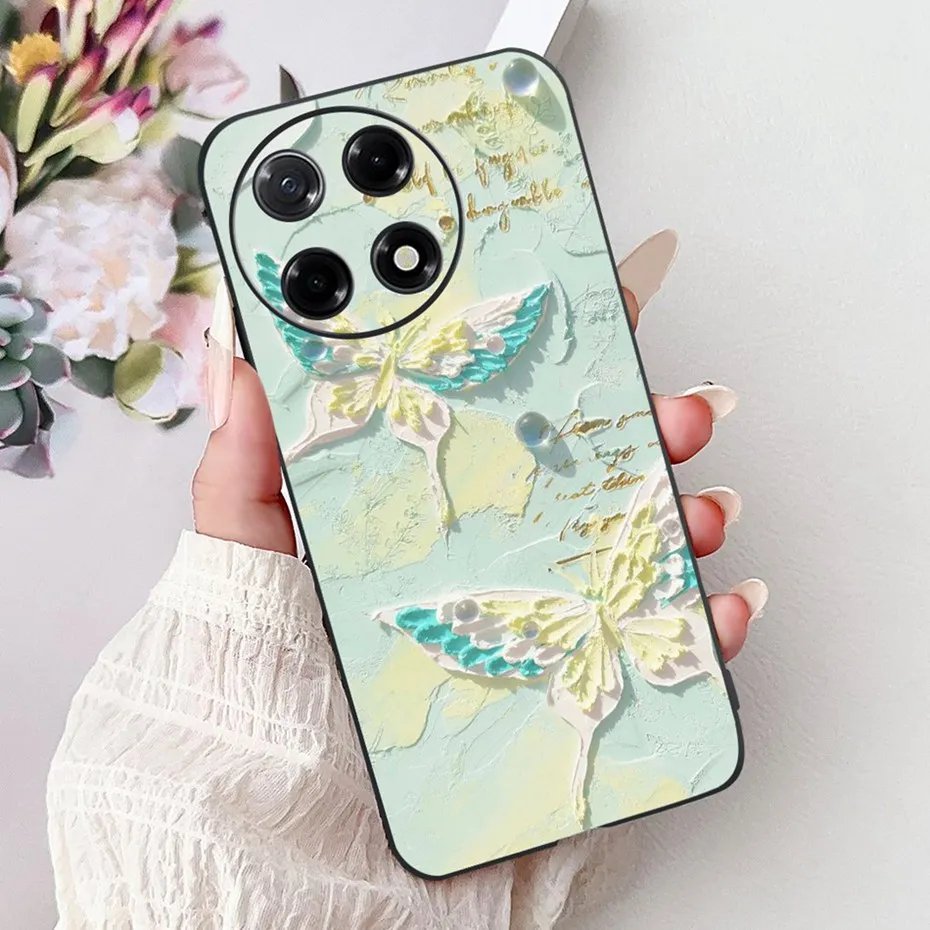 Sleek Black Silicon Soft TPU Phone Case - Modern Design Back Cover