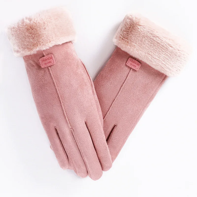 Winter Gloves Cycling Gloves Sport Gloves Winter Female Cashmere Cycling Mittens Touch Screen Driving Gloves