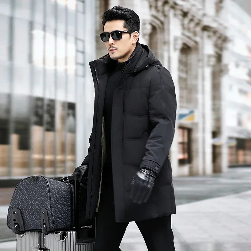 thumbnail image 1 of Chaqueta de plumón de lujo para hombre, ropa de diseñador, chaqueta de plumón para hombre, chaqueta de plumón ultraligera informal para hombre, abrigos de invierno para hombre con relleno de plumón de, 1 of 5