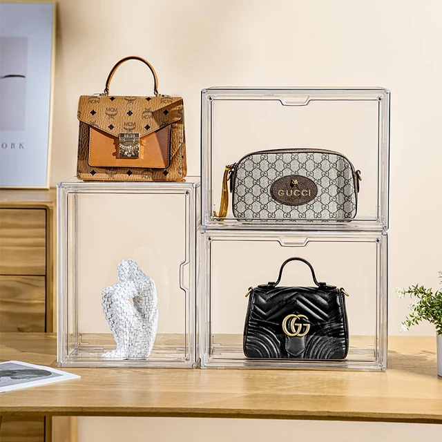 Luxury Handbag Organizer for Wardrobe Closet Transparent Bag Storage Box  Dust-proof Handbag Showcase Holder Woman Gifts - AliExpress