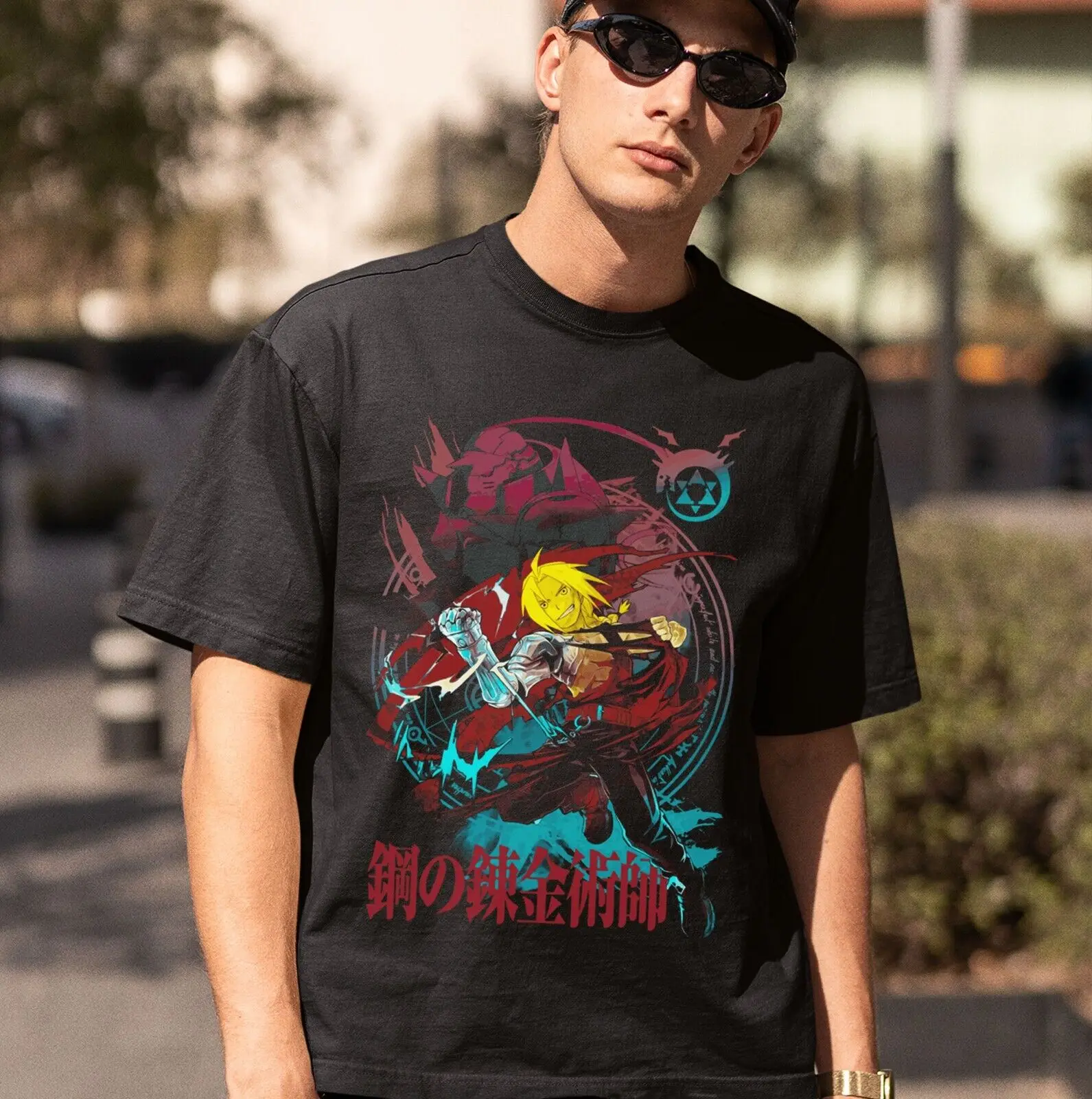 

edward elric new t-shirt Brothers digital anime cool anime graphic tee