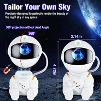 Projecteur d'astronaute galaxie, veilleuse blanche tenant l'étoile, lampe de projecteur d'étoiles pour chambre d'enfants, décoration spatiale et cadeau 6