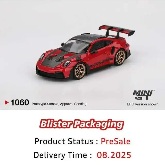 PreSale MINIGT 1060 1:64 Porsche 911 992 GT3 RS Weissach Package