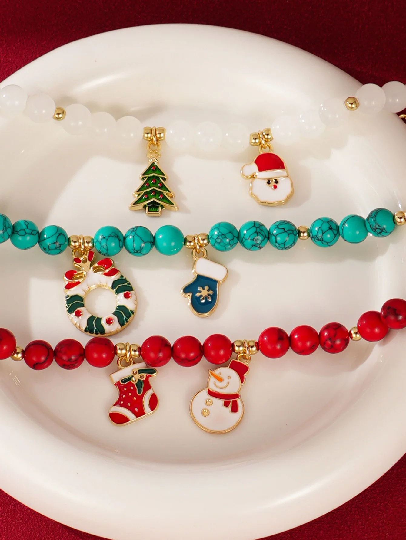 3pcs Metal Charm Bracelet for Women