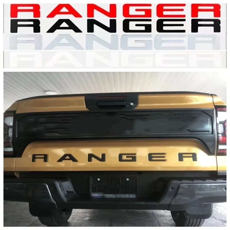 Per Ford Ranger T9 2022 2023 2024 Nuovi Modelli Porta Posteriore Logo Lettera Ranger Wildtrak Sport Xlt Xls Xl 3D Emblema Dimensioni Originali Abs