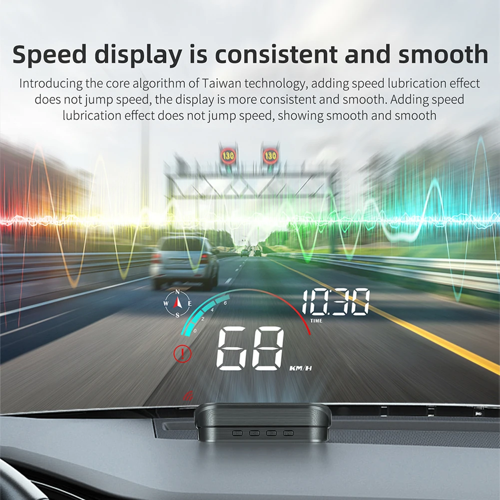 Car HUD Head Up Display Auto OBD2 GPS Dual System Projector Security Water  Alarm Electronic Speedometer Accessories For All Car - AliExpress