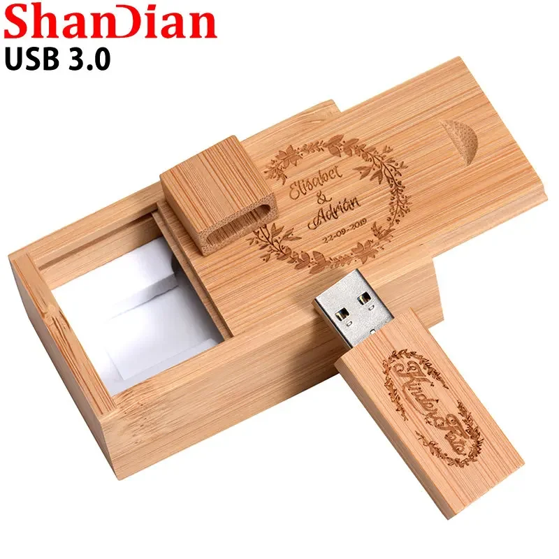 High Speed Wedding Gift USB 3.0 Flash Drive Free Pen Drive Photography Box Memory Stick 64GB/32GB/16GB/8GB/4GB U Disk usb flash drive flash drive
