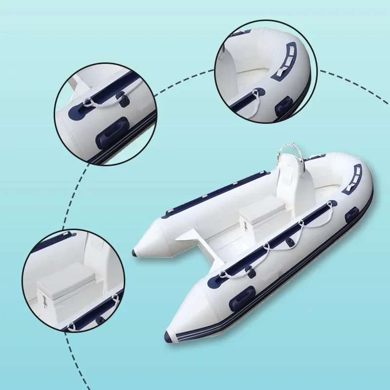 Dive PVC Rib Inflatable Rigid Fishing Power Boat Dinghy Yacht Raft rowing boat